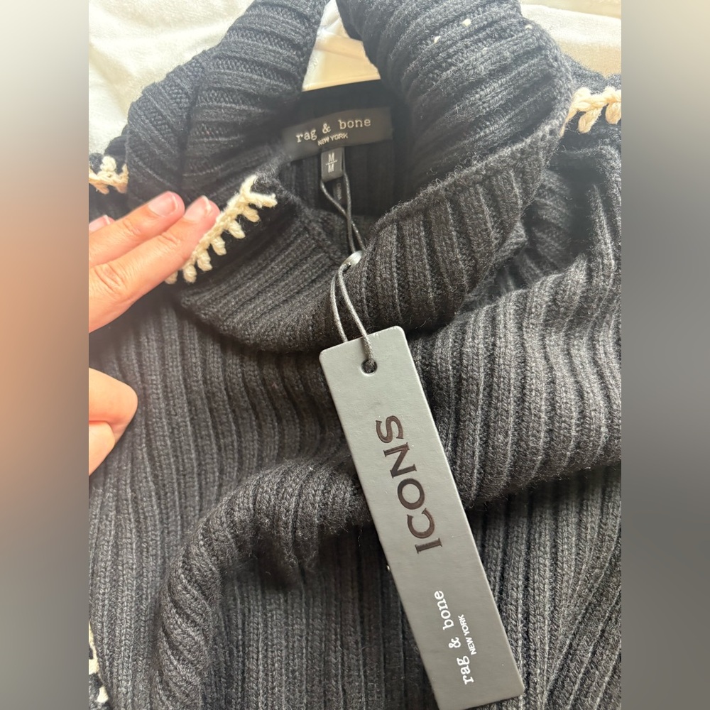 RAG & BONE Ingrid Rib TNeck - Picture 4 of 6